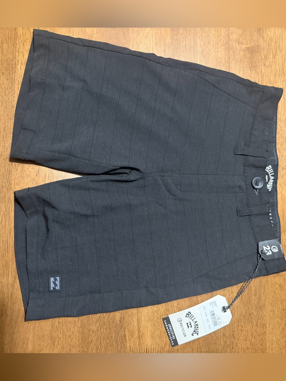 Billabong Big kids Black Flat Front Stretch Shorts